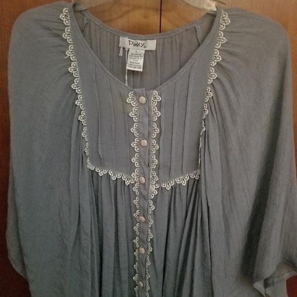 Pinky Purple Flowy Blouse Large - Picture 1 of 4